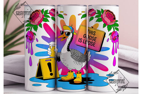 Party Goose 20oz Tumbler Wrap Sublimation sassyprint 