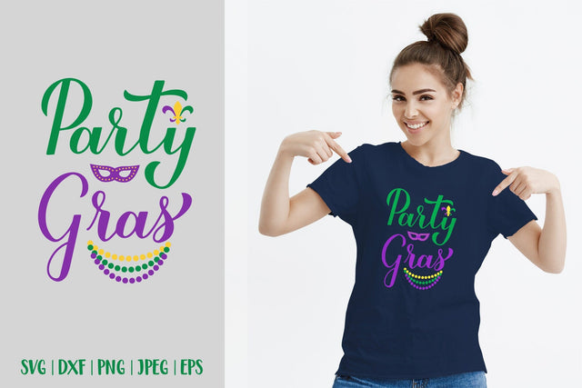 Party Gras SVG. Funny Mardi Gras Quote. Shirt design SVG LaBelezoka 