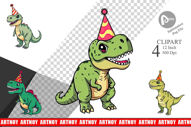 Dino in a Party Hat (1).jpg