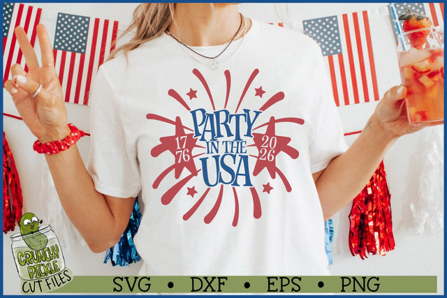 Party In The USA 250 SVG File SVG Crunchy Pickle 