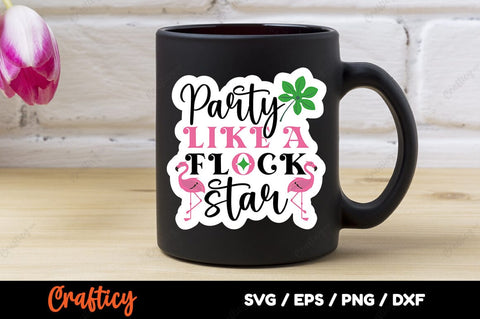 Party Like A Flock Star SVG Design SVG Designangry 