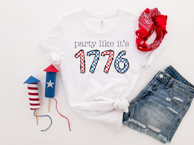 Party Like It's 1776 | Patriotic Fourth of July Digital Design SVG So Fontsy VIP Design Shop 