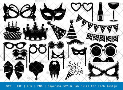 Party Prop Svg Cricut Cut Files Png Bundle, SB01107 SVG ETC Craft 