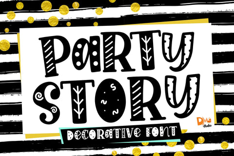 Party Story Font Dm Letter Studio 