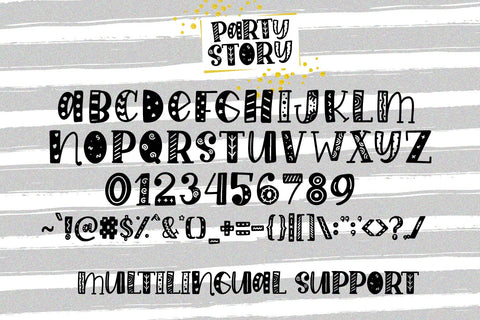 Party Story Font Dm Letter Studio 