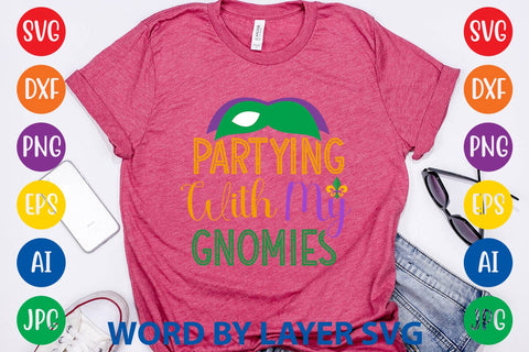 Partying With My Gnomies SVG DESIGN SVG Rafiqul20606 