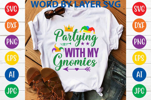 Partying With My Gnomies SVG DESIGN SVG Rafiqul20606 