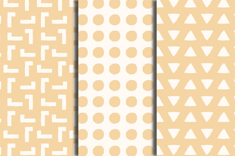 Pastel Abstract Shapes Seamless Patterns Digital Pattern Rin Green 