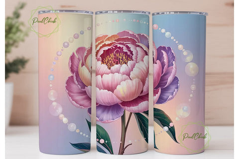 Pastel Bokeh Glitter 20oz Tumbler Wrap Sublimation PixelChick 