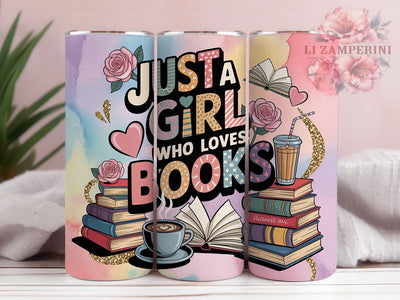 Pastel Bookish Literary Charm 20oz Tumbler Wrap, Pastel Design, Bookish Wrap, Reading Inspiration, Literary Charm, 20oz Tumbler Wrap, Sublimation PNG Sublimation Li Zamperini 