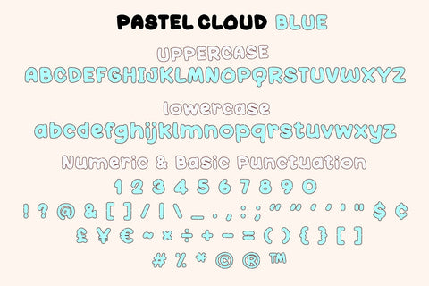 Pastel Cloud Font BB Digital Arts 