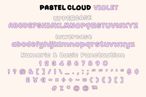 Pastel Cloud Font BB Digital Arts 