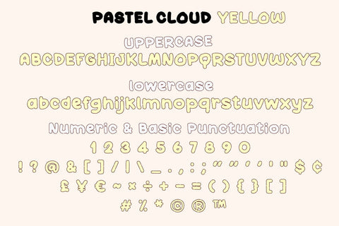 Pastel Cloud Font BB Digital Arts 