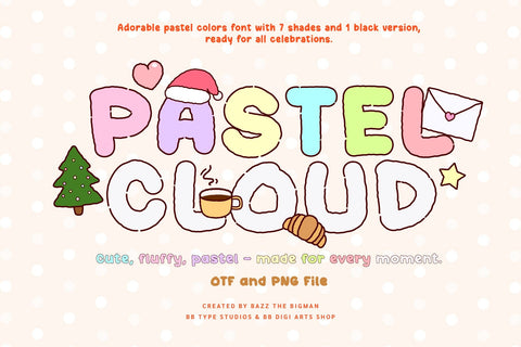 Pastel Cloud Font BB Digital Arts 