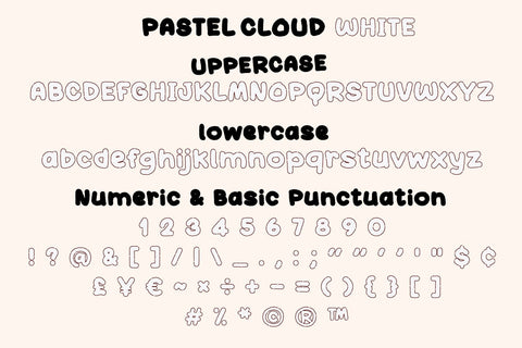 Pastel Cloud Font BB Digital Arts 