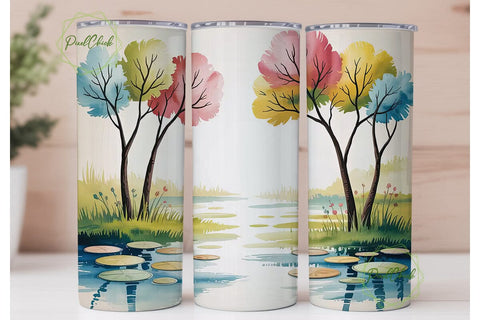 Pastel Dreamland Tumbler Wrap Sublimation PixelChick 