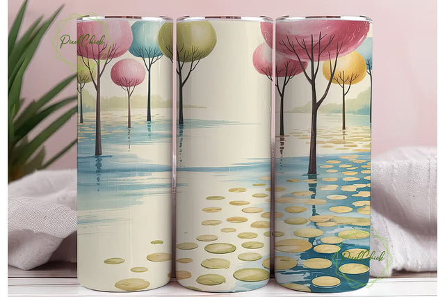 Pastel Dreamland Tumbler Wrap Sublimation PixelChick 