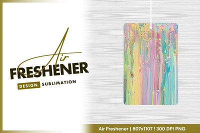 Pastel drip painting abstract air freshener png Sublimation Regulrcrative 