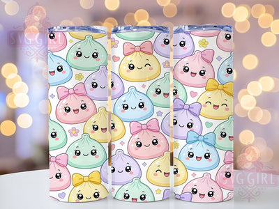 Pastel Dumplings 20oz Tumbler, Pastel Colors, Cute Dumplings, Whimsical Design, Playful Style, Food Inspired, 20oz Wrap, Sublimation Tumbler Sublimation SvggirlplusArt 