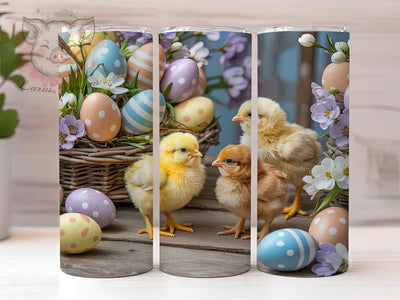 Pastel Easter Baby Chick Tumbler, Pastel Egg Tumbler, Spring Baby Chick Wrap, Cute Easter Wrap, Stylish 20oz Wrap, Sublimation Design, Trendy Gift Idea Sublimation Lara' s Designs 