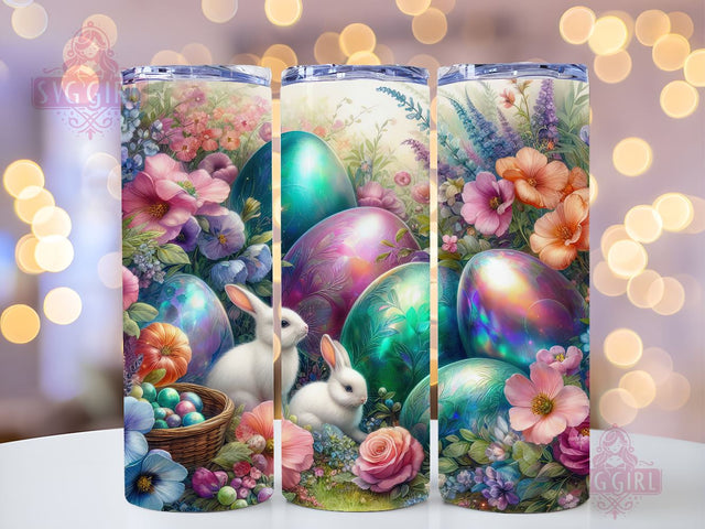 Pastel Easter Bunny Eggs 20oz Tumbler Wrap Sublimation Design, Straight Tapered Tumbler Wrap, Happy Easter Tumbler Png, Instant Digital Download Sublimation SvggirlplusArt 