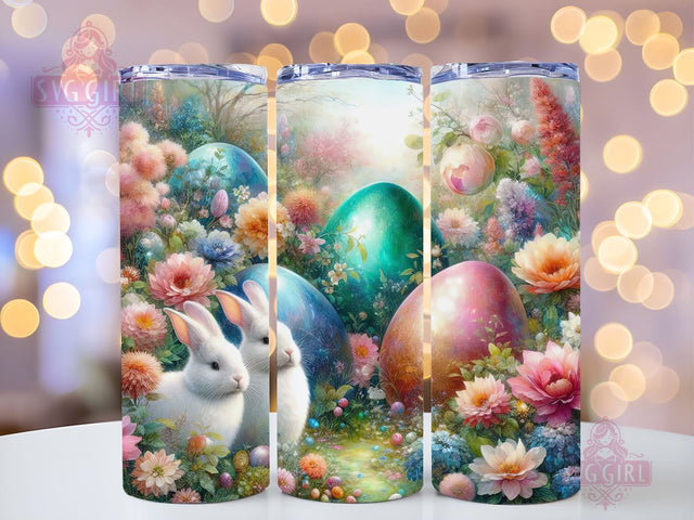 Pastel Easter Bunny Eggs 20oz Tumbler Wrap Sublimation Design, Straight Tapered Tumbler Wrap, Happy Easter Tumbler Png, Instant Digital Download Sublimation SvggirlplusArt 
