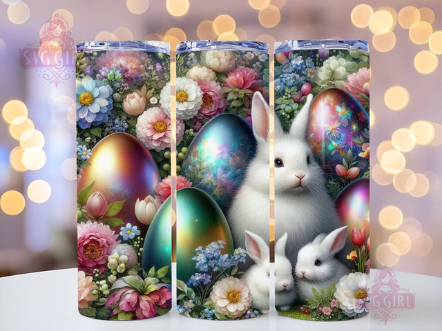 Pastel Easter Bunny Eggs 20oz Tumbler Wrap Sublimation Design, Straight Tapered Tumbler Wrap, Happy Easter Tumbler Png, Instant Digital Download Sublimation SvggirlplusArt 