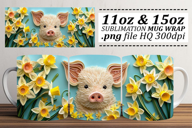 Pastel Easter Egg Delight Mug Sublimation, 11oz 15oz, 3D Easter Design, Spring Celebration Sublimation afrosvg 