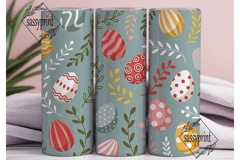 Pastel Easter Egg Floral 20oz Tumbler Sublimation sassyprint 