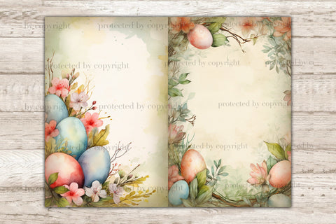 Pastel Easter Ephemera | Junk Journal Pages SVG GlamArtZhanna 