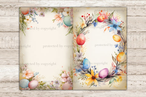 Pastel Easter Ephemera | Junk Journal Pages SVG GlamArtZhanna 