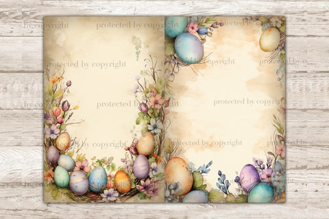 Pastel Easter Ephemera | Junk Journal Pages SVG GlamArtZhanna 