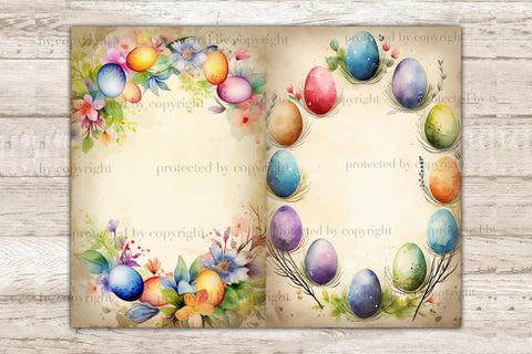 Pastel Easter Ephemera | Junk Journal Pages SVG GlamArtZhanna 