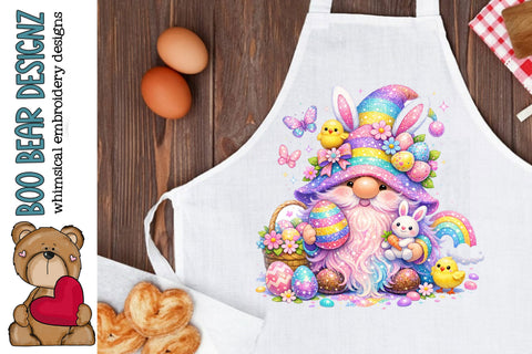 Pastel Easter Gnome Clipart Sublimation Boo Bear Designz 