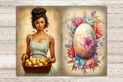 Pastel Easter Junk Journal Kit | Spring Printable Paper SVG GlamArtZhanna 