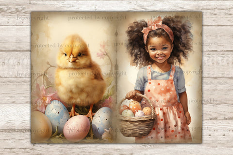 Pastel Easter Junk Journal Kit | Spring Printable Paper SVG GlamArtZhanna 