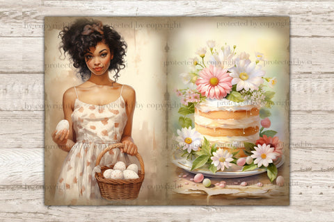 Pastel Easter Junk Journal Kit | Spring Printable Paper SVG GlamArtZhanna 