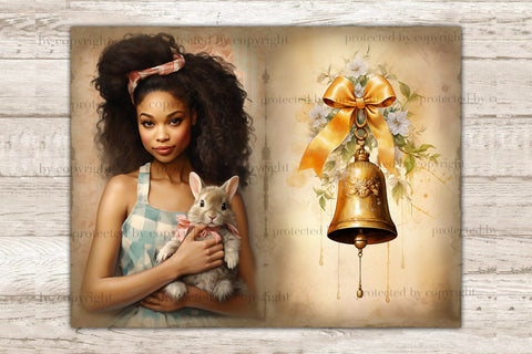 Pastel Easter Junk Journal Kit | Spring Printable Paper SVG GlamArtZhanna 