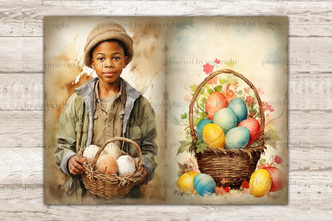 Pastel Easter Junk Journal Kit | Spring Printable Paper SVG GlamArtZhanna 