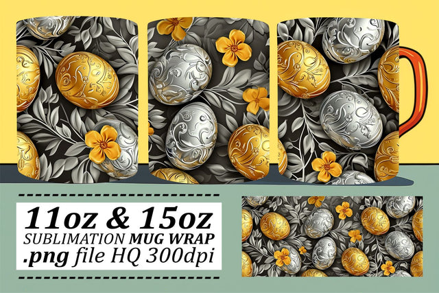 Pastel Easter Theme Mugs | Spring Sublimation 11oz 15oz Sublimation afrosvg 