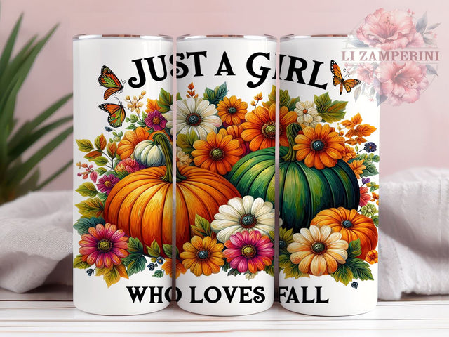 Pastel Fall 20oz Tumbler Wrap PNG, Floral Fall Tumbler Png, Straight & Tapered Tumbler Wrap, Instant Digital Download Sublimation Li Zamperini 