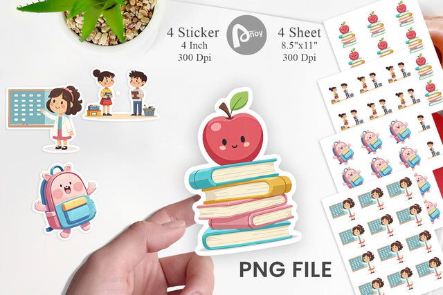 Pastel Felt Class Sticker Sublimation artnoy 