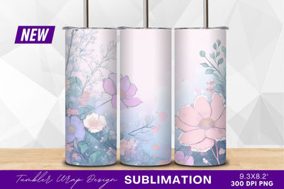 Pastel floral background with watercolor texture clipart png Sublimation Regulrcrative 