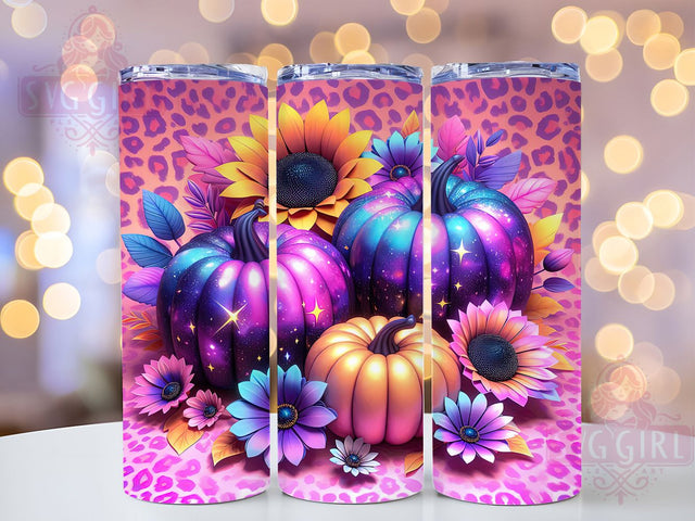 Pastel Floral Halloween Tumbler Wrap, 20oz Skinny Tumbler, Halloween Tumbler, Floral Pumpkin Png, Sublimation Design, Tumbler Wrap Download, Cute Spooky Tumbler Sublimation SvggirlplusArt 
