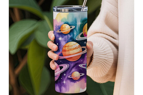 Pastel Galaxy 20oz Tumbler Wrap Sublimation DesignSVG 