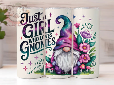 Pastel Gnomes Whimsical Charm 20oz Tumbler, Gnome Theme, Adorable Character, Whimsical Design, Girl Loves Gnomes, 20oz Tumbler Wrap, Sublimation PNG Sublimation Lara' s Designs 