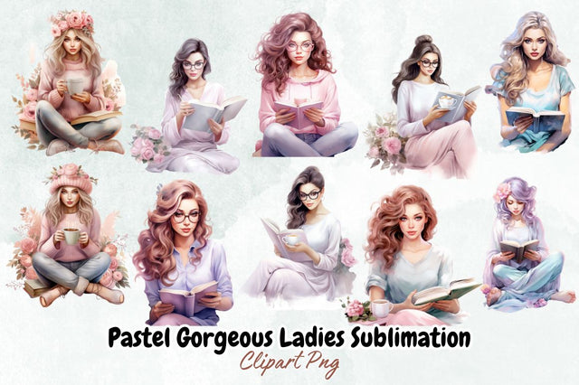 Pastel Gorgeous Ladies Sublimation Bundle Sublimation Designangry 