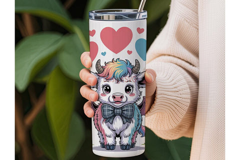 Pastel Goth Calf 20oz Tumbler Wrap Sublimation DesignSVG 
