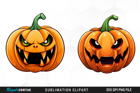 Pastel Goth Jack O Lantern Clipart Bundle Sublimation Regulrcrative 