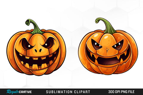 Pastel Goth Jack O Lantern Clipart Bundle Sublimation Regulrcrative 